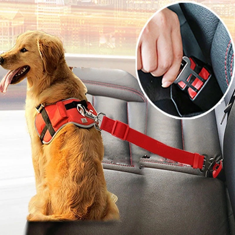 PouchTreats™ Adjustable Pet Car Seat Belt