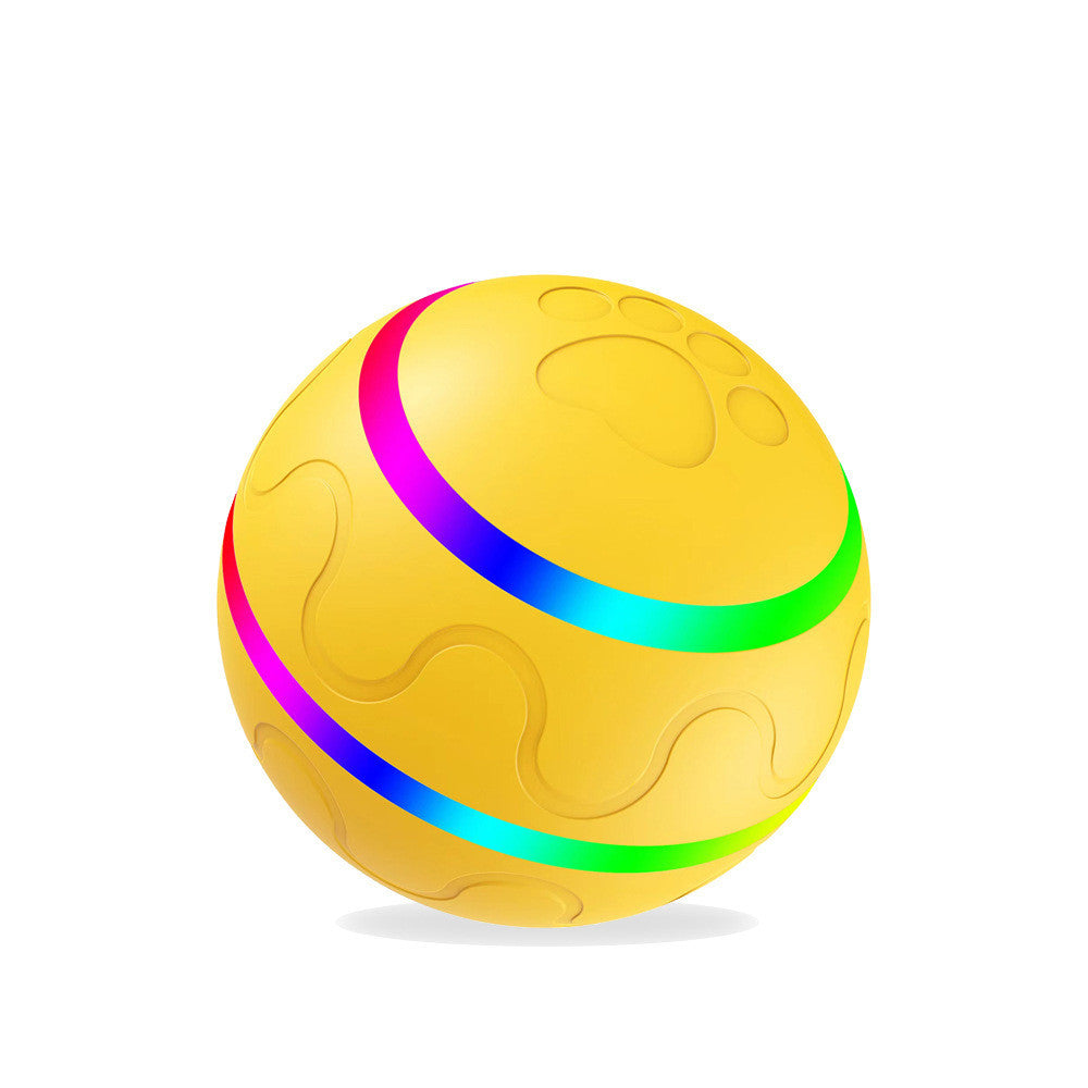 Smart Interactive Cat Toy Ball | USB Rechargeable Self-Rotating Ball – Pouch Treats