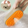 Pet Steam Brush – Electric 3-in-1 Grooming Tool for Hair Removal and Massage
