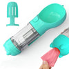 3-in-1 Portable Pet Water Bottle | Feeder, Bowl & Waste Bag Holder – Pouch Treats