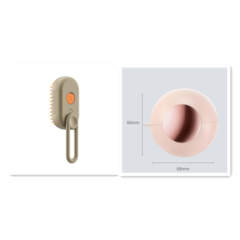 Pet Steam Brush – Electric 3-in-1 Grooming Tool for Hair Removal and Massage