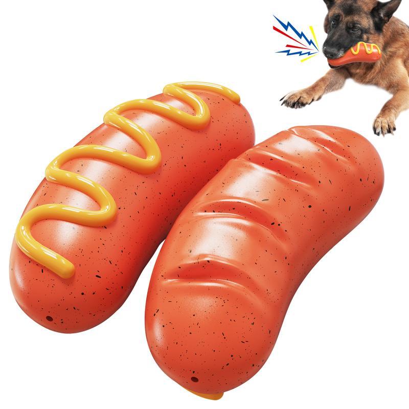 PPOKEl Indestructible Dog Chew Toy – Tough Rubber Toy for Aggressive Chewers (Orange)