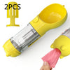 3-in-1 Portable Pet Water Bottle | Feeder, Bowl & Waste Bag Holder – Pouch Treats