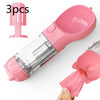3-in-1 Portable Pet Water Bottle | Feeder, Bowl & Waste Bag Holder – Pouch Treats