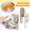 Pet Steam Brush – Electric 3-in-1 Grooming Tool for Hair Removal and Massage