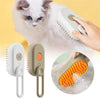 Pet Steam Brush – Electric 3-in-1 Grooming Tool for Hair Removal and Massage