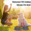 Foldable Double Pet Feeding Bowl – Portable & Convenient
