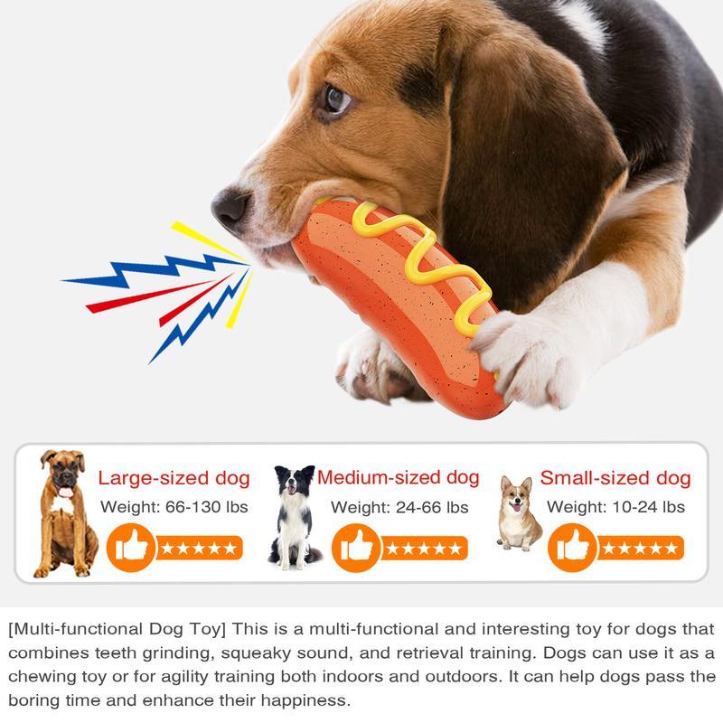 PPOKEl Indestructible Dog Chew Toy – Tough Rubber Toy for Aggressive Chewers (Orange)