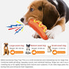 PPOKEl Indestructible Dog Chew Toy – Tough Rubber Toy for Aggressive Chewers (Orange)