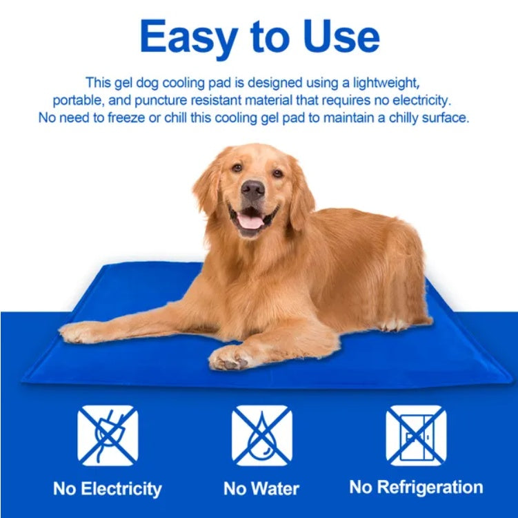 Dog Cooling Mat – Pressure-Activated Gel Pad | Fast U.S. Shipping