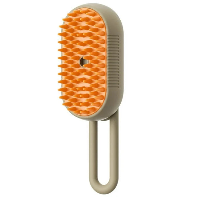 Pet Steam Brush – Electric 3-in-1 Grooming Tool for Hair Removal and Massage