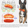 PPOKEl Indestructible Dog Chew Toy – Tough Rubber Toy for Aggressive Chewers (Orange)